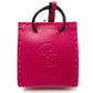 HERMES Shopper Sac Orange Bag Accessory Bag Charm Anjo Miro Women's Rose Mexico
