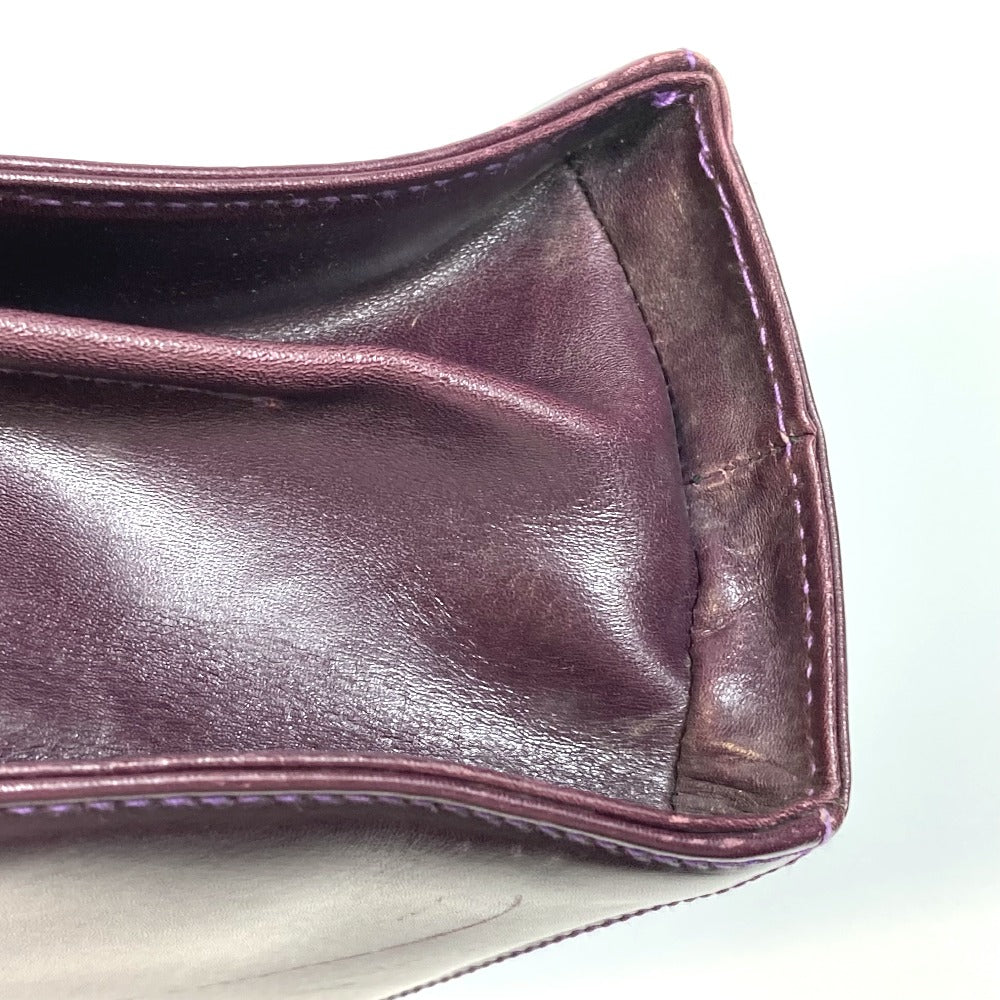 Salvatore Ferragamo Vara Gancini 2-Way Shoulder/Handbag Leather Women's Purple
