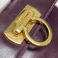 Salvatore Ferragamo Vara Gancini 2-Way Shoulder/Handbag Leather Women's Purple