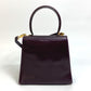 Salvatore Ferragamo Vara Gancini 2-Way Shoulder/Handbag Leather Women's Purple
