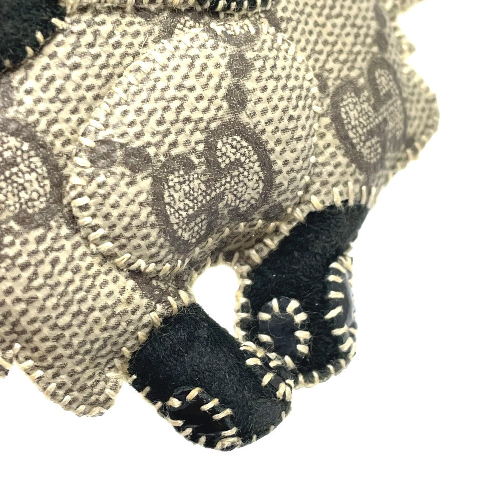 GUCCI Dog German Shepherd Guccyoli Bag Accessory Keychain/Charm, Women's, Beige, GG Supreme Canvas