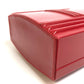 HERMES Cadena Kelly Handbag in Box Calf Leather, Women's, Rouge vif Red