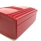 HERMES Cadena Kelly Handbag in Box Calf Leather, Women's, Rouge vif Red