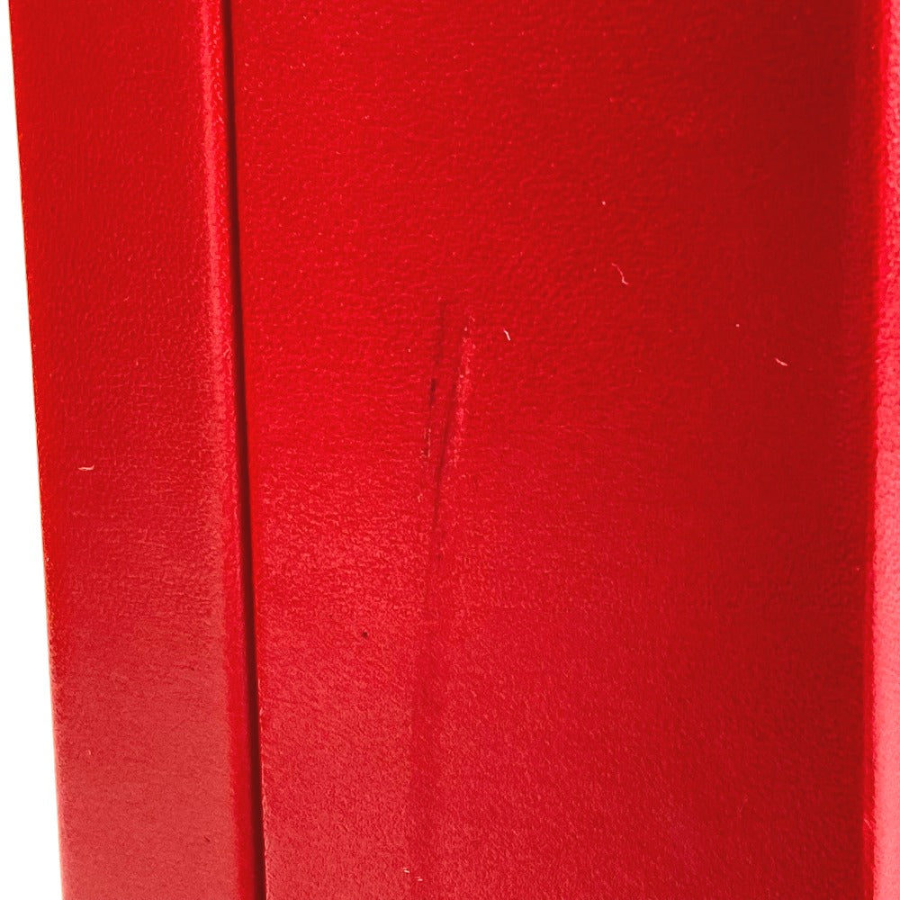HERMES Cadena Kelly Handbag in Box Calf Leather, Women's, Rouge vif Red