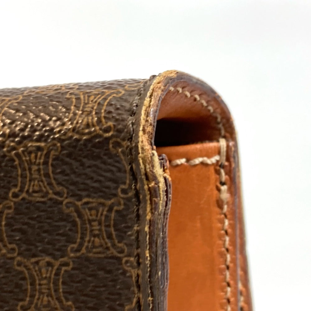 CELINE Macadam Vintage Handbag, Document Bag, Business Bag, PVC/Leather, Unisex, Brown