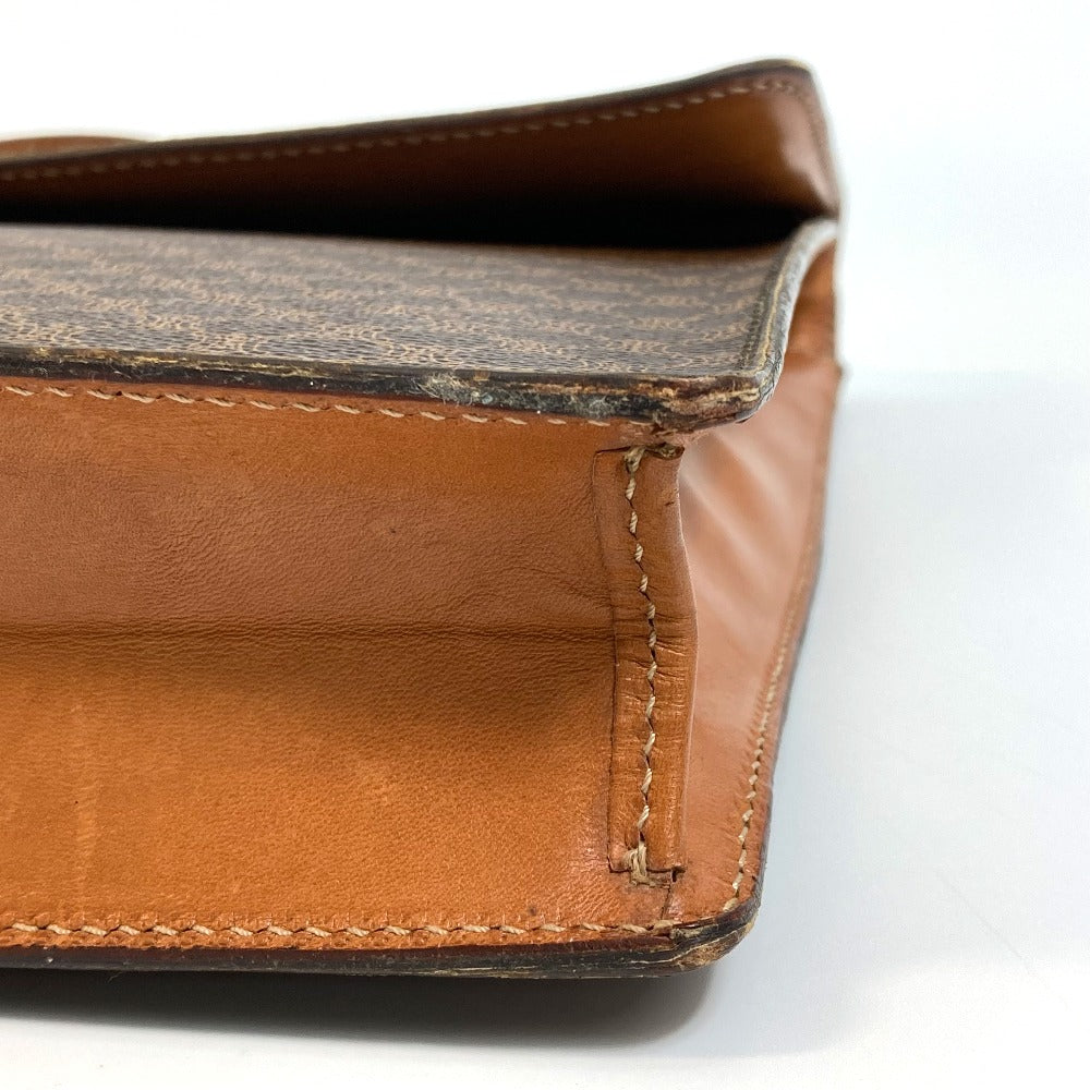 CELINE Macadam Vintage Handbag, Document Bag, Business Bag, PVC/Leather, Unisex, Brown