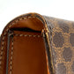 CELINE Macadam Vintage Handbag, Document Bag, Business Bag, PVC/Leather, Unisex, Brown