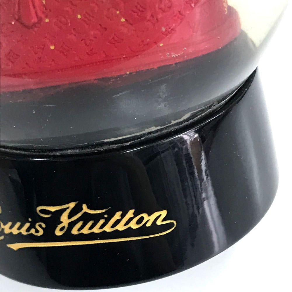 LOUIS VUITTON Novelty Monogram Alma Snow Globe, In-area Figurine, Glass Snow Globe, Unisex, Red