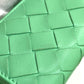 BOTTEGA VENETA 667036 Intrecciato Tiny Tri-fold Wallet in Calf Leather, Green