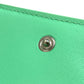 BOTTEGA VENETA 667036 Intrecciato Tiny Tri-fold Wallet in Calf Leather, Green