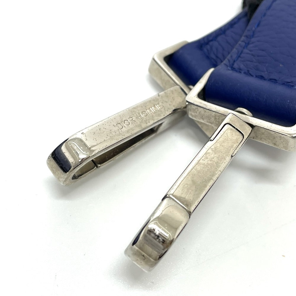Dior Atelier Roller Bag, Cylindrical, Crossbody Shoulder Bag, Leather, Men's, Blue