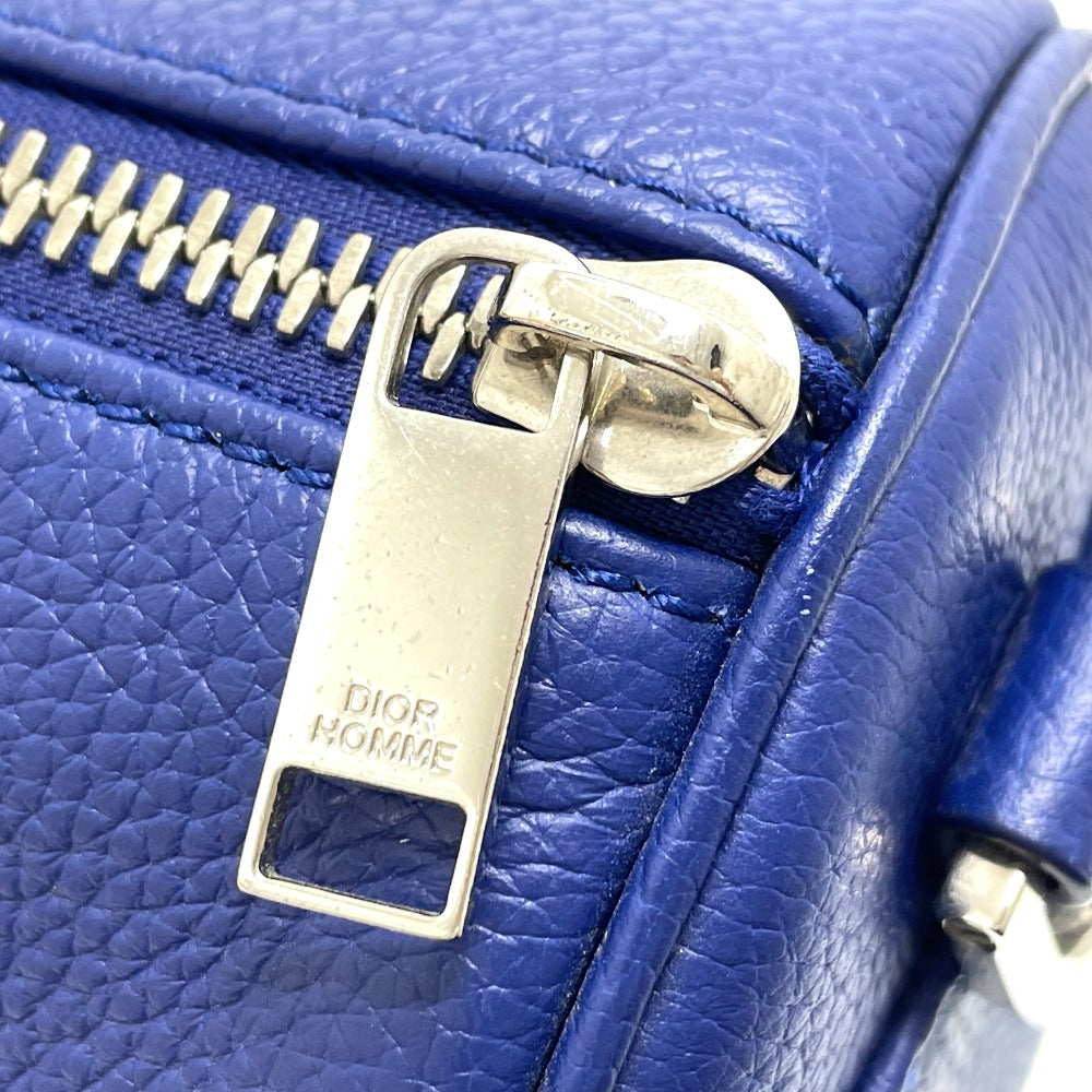 Dior Atelier Roller Bag, Cylindrical, Crossbody Shoulder Bag, Leather, Men's, Blue