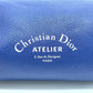 Dior Atelier Roller Bag, Cylindrical, Crossbody Shoulder Bag, Leather, Men's, Blue