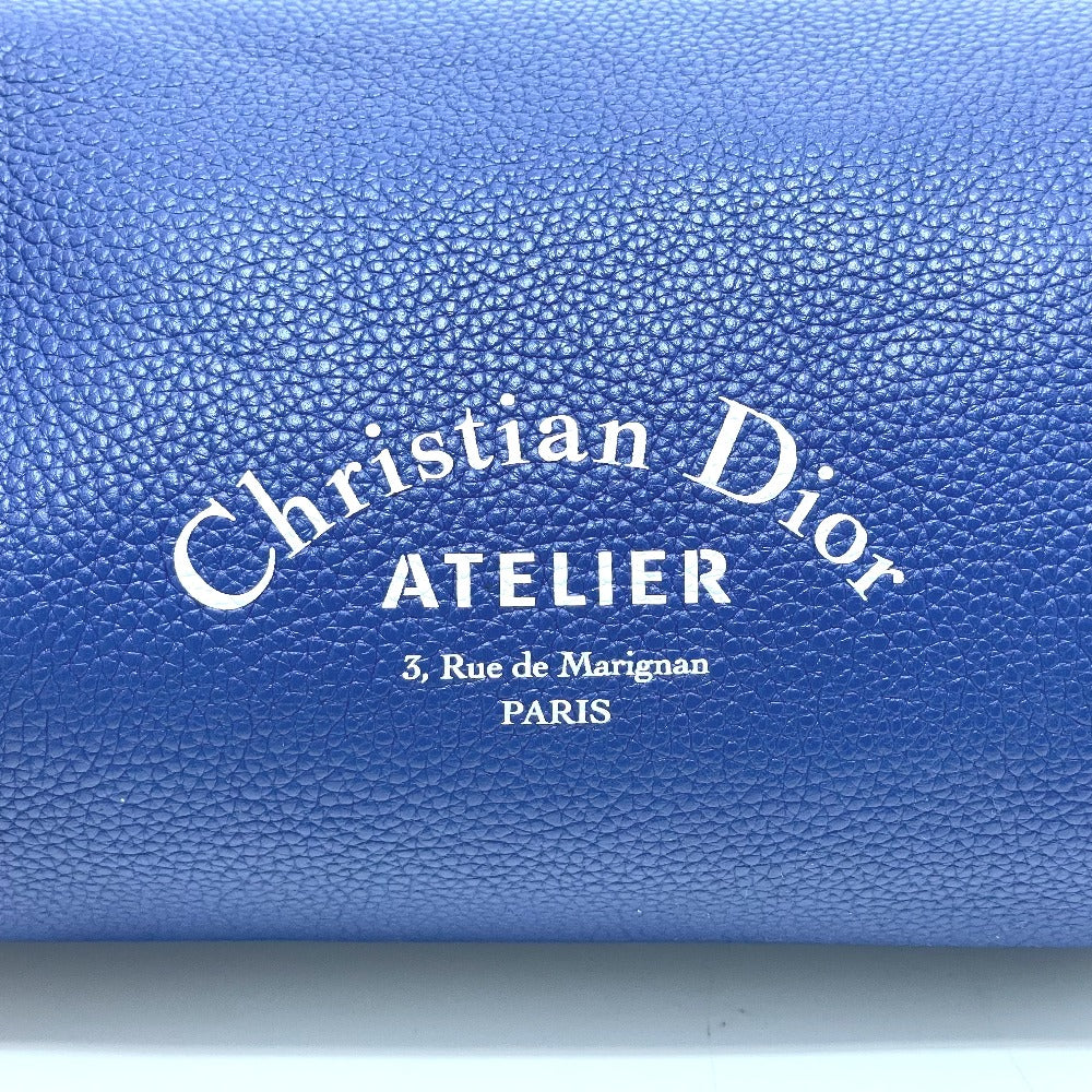 Dior Atelier Roller Bag, Cylindrical, Crossbody Shoulder Bag, Leather, Men's, Blue