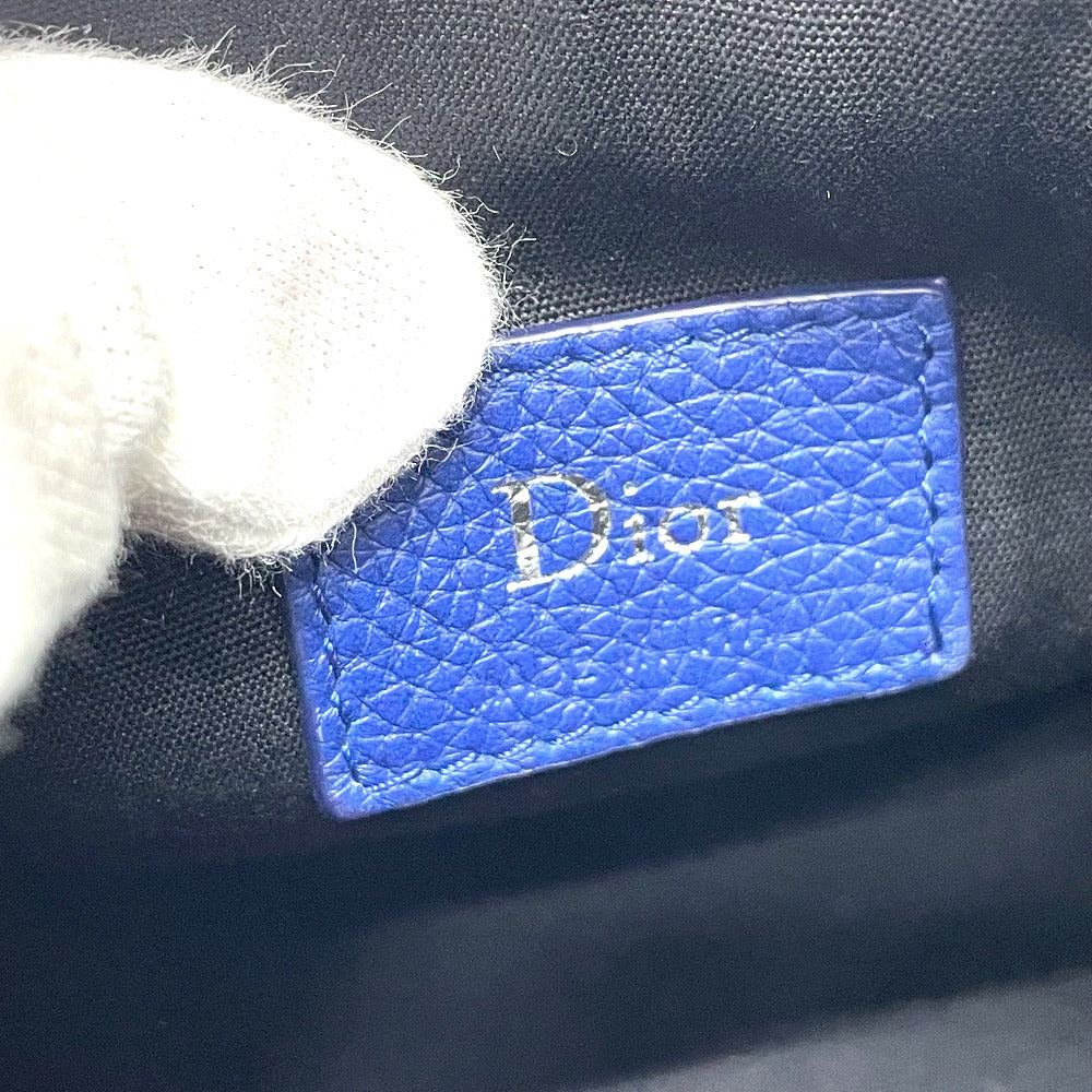 Dior Atelier Roller Bag, Cylindrical, Crossbody Shoulder Bag, Leather, Men's, Blue