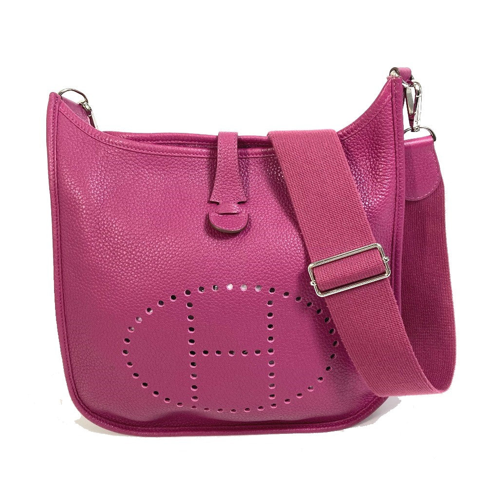 HERMES Evelyne 3 PM Trois Bag, Crossbody Shoulder Bag, Taurillon, Women's, Tosca (Approximately 800ml), Purple