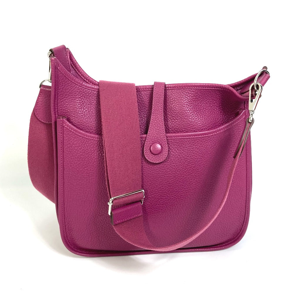 HERMES Evelyne 3 PM Trois Bag, Crossbody Shoulder Bag, Taurillon, Women's, Tosca (Approximately 800ml), Purple