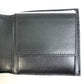 CELINE 10C873DME Logo Bifold Wallet, Unisex, Black Leather