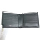 CELINE 10C873DME Logo Bifold Wallet, Unisex, Black Leather