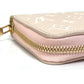 LOUIS VUITTON M81279 Monogram Empreinte Zippy Wallet, Round Zipper Long Wallet, Monogram Empreinte Leather, Women's, Pink x Beige x Yellow
