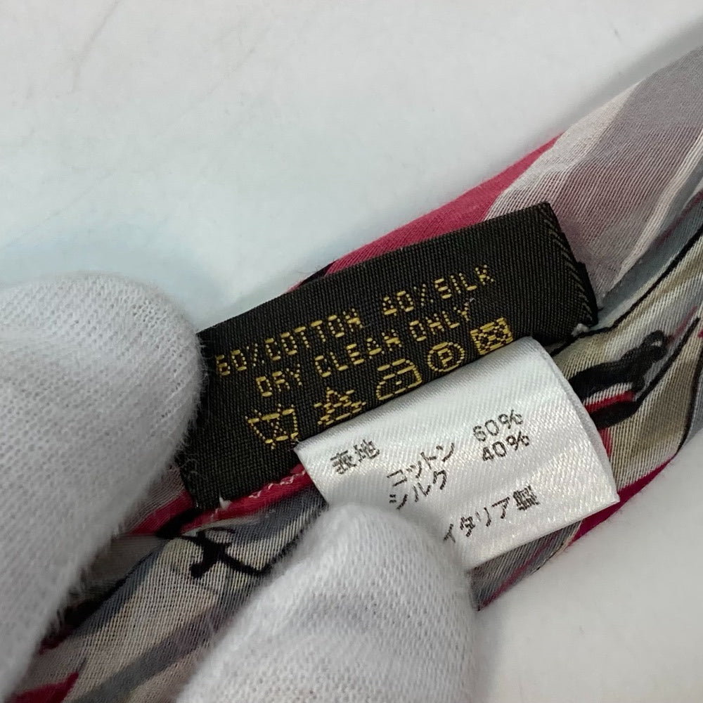 LOUIS VUITTON All-Over Print Cotton Scarf for Women in Multicolor