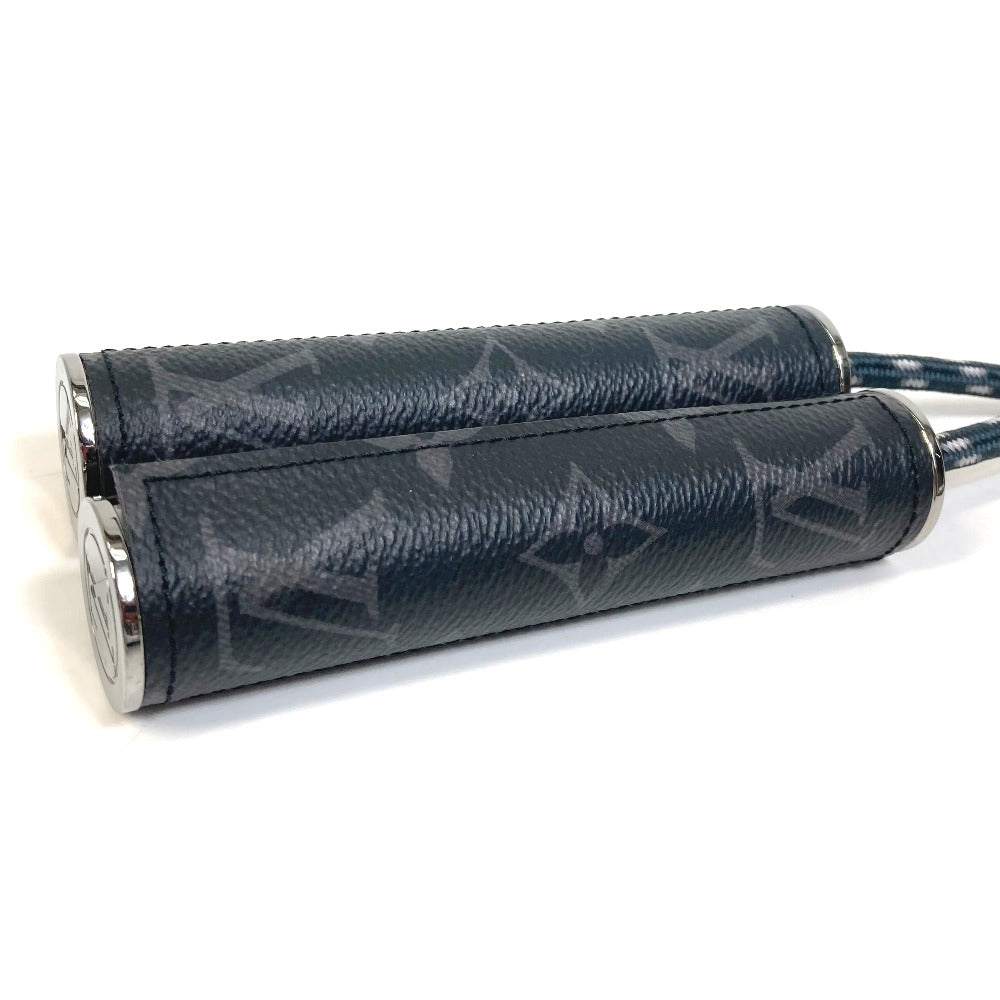 LOUIS VUITTON GI0210 Monogram Eclipse Call d'Asothe Christopher Skipping Rope/Workout Accessories, Monogram Eclipse Canvas, Unisex, Black