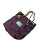 LOUIS VUITTON Double NeoNoe Handbag/Handbag Chain Tote Bag Canvas/Leather Women's Purple/Black