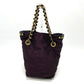 LOUIS VUITTON Double NeoNoe Handbag/Handbag Chain Tote Bag Canvas/Leather Women's Purple/Black