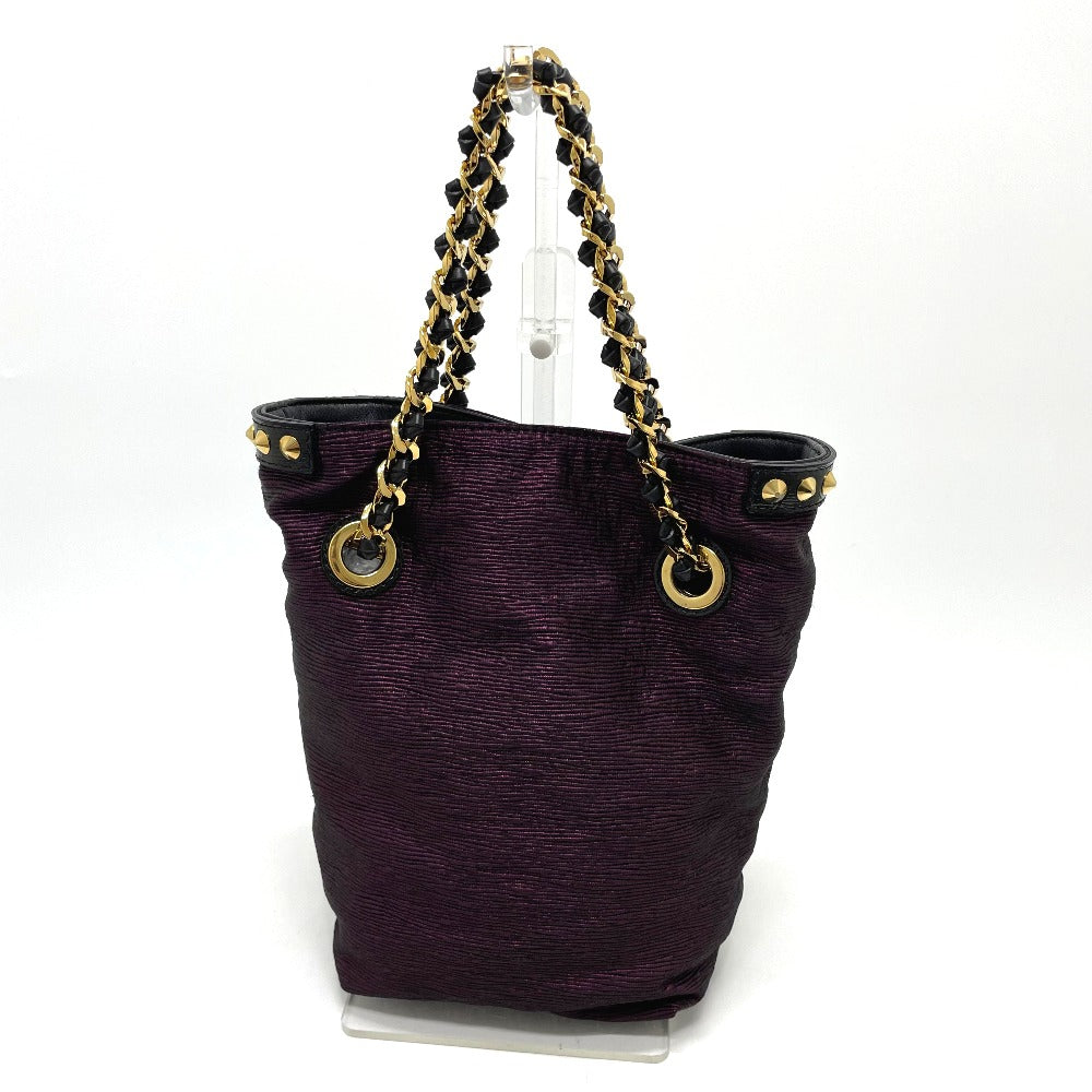 LOUIS VUITTON Double NeoNoe Handbag/Handbag Chain Tote Bag Canvas/Leather Women's Purple/Black