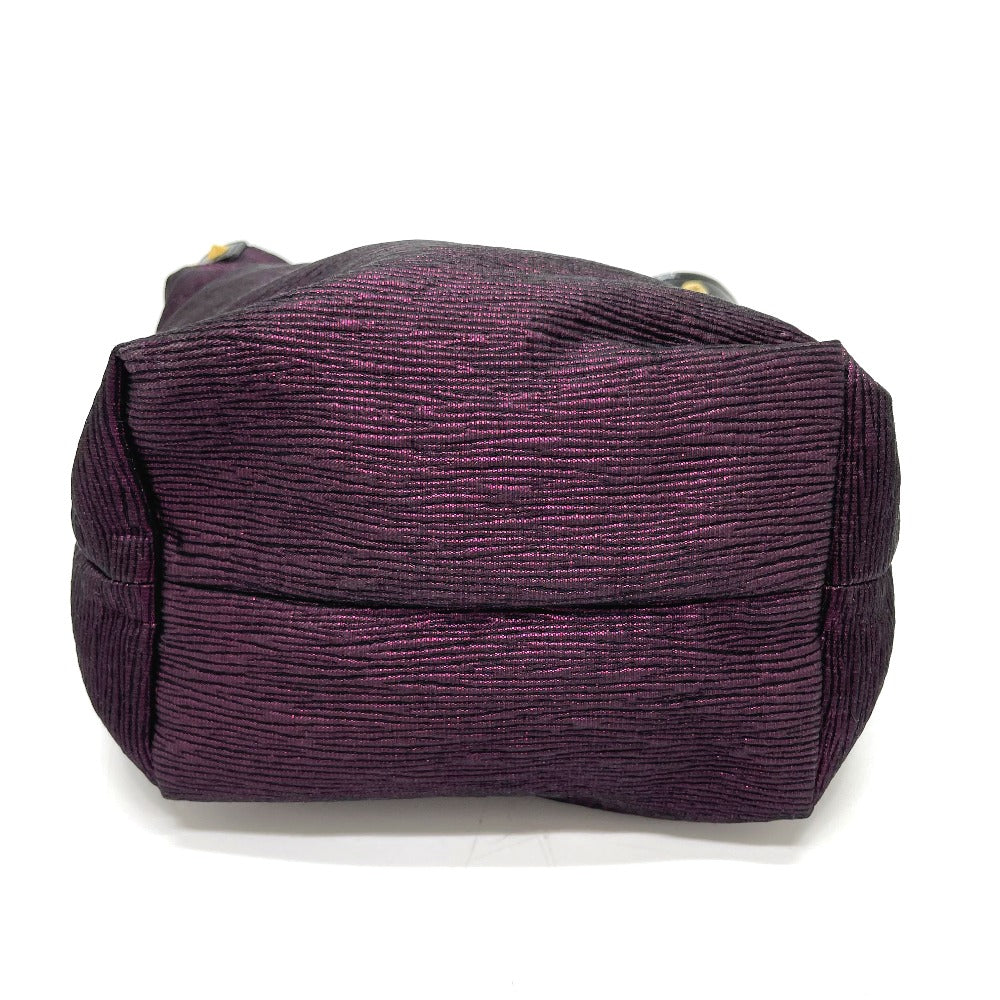 LOUIS VUITTON Double NeoNoe Handbag/Handbag Chain Tote Bag Canvas/Leather Women's Purple/Black