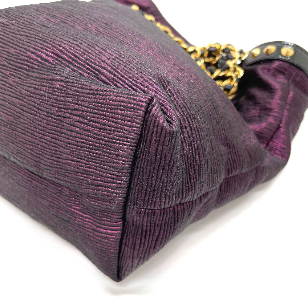 LOUIS VUITTON Double NeoNoe Handbag/Handbag Chain Tote Bag Canvas/Leather Women's Purple/Black