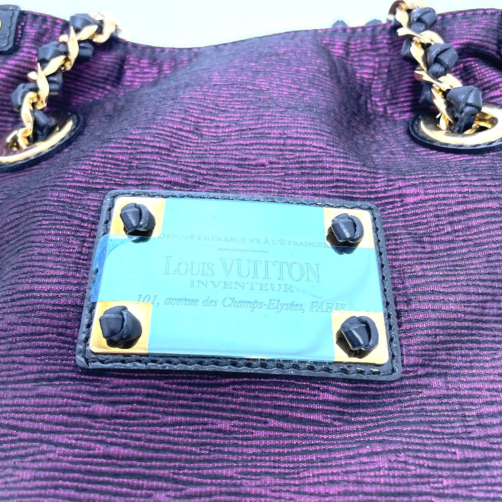 LOUIS VUITTON Double NeoNoe Handbag/Handbag Chain Tote Bag Canvas/Leather Women's Purple/Black