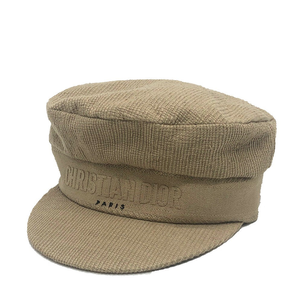 Dior 02DCP920A140 Logo Hat/Casquette, Cotton, Women's, Beige