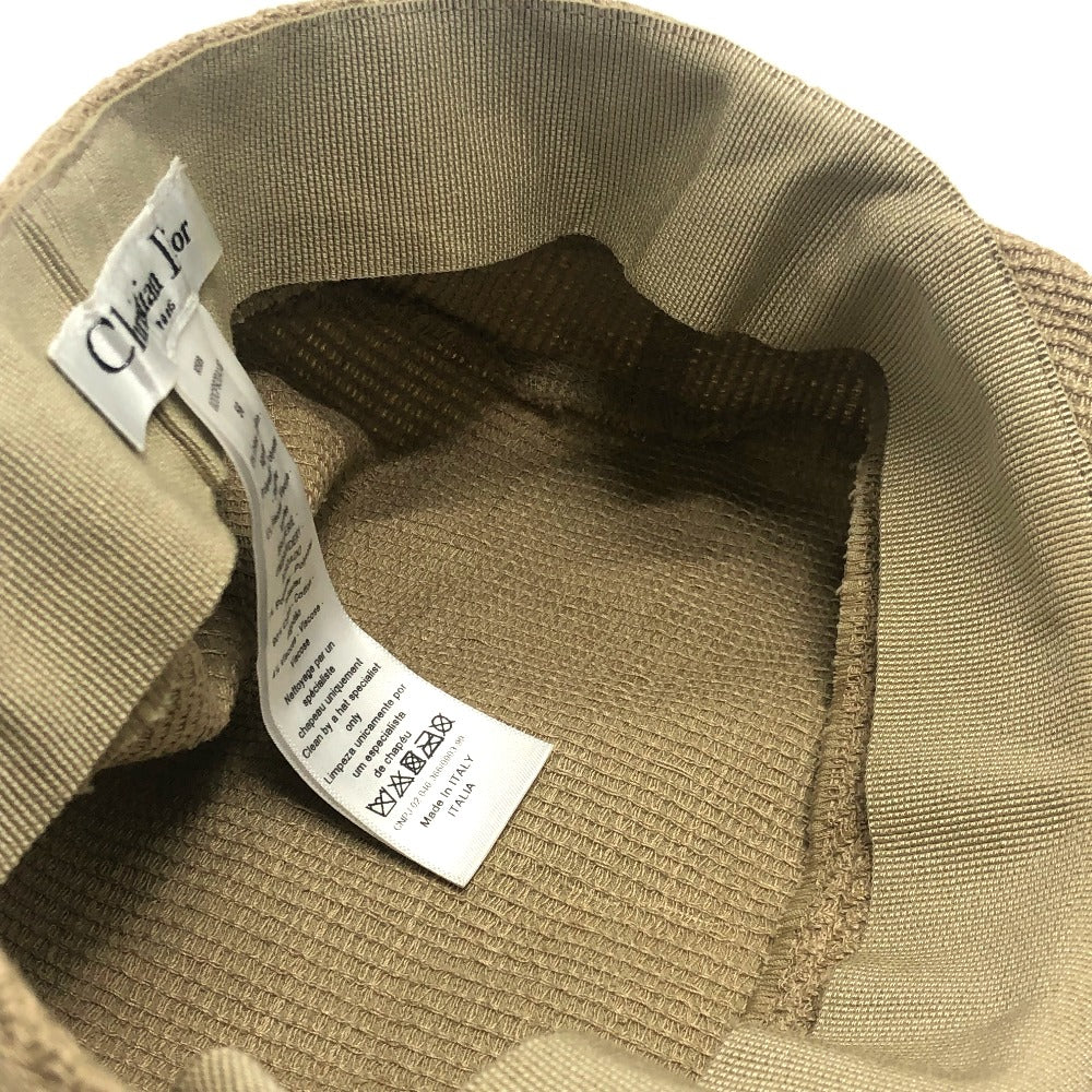 Dior 02DCP920A140 Logo Hat/Casquette, Cotton, Women's, Beige
