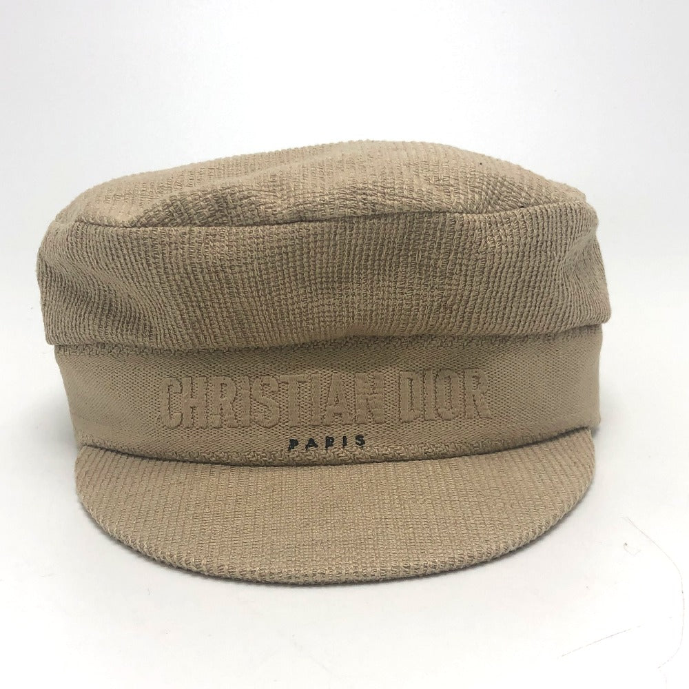 Dior 02DCP920A140 Logo Hat/Casquette, Cotton, Women's, Beige