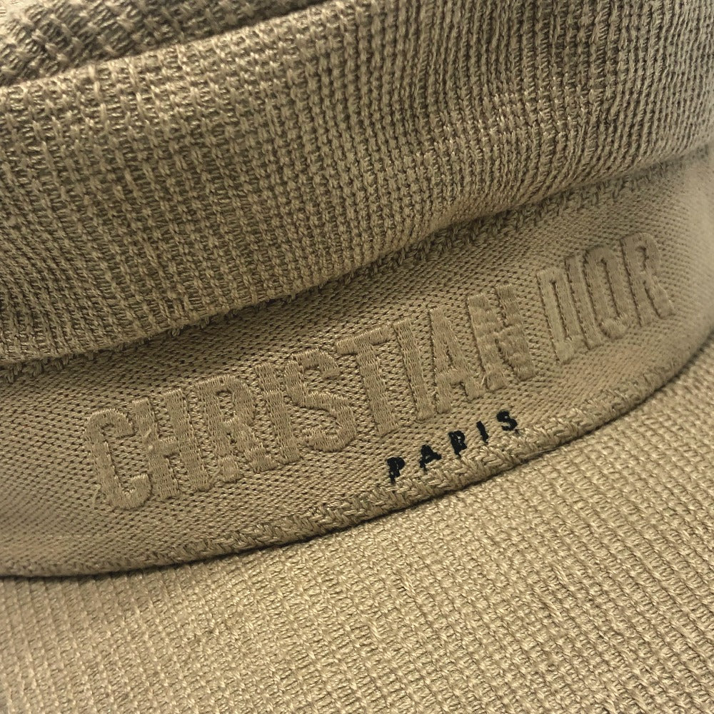 Dior 02DCP920A140 Logo Hat/Casquette, Cotton, Women's, Beige