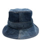 Dior 11DPD923A130 Logo Patchwork Bucket Hat, Denim, Women's, Blue