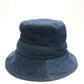 Dior 11DPD923A130 Logo Patchwork Bucket Hat, Denim, Women's, Blue