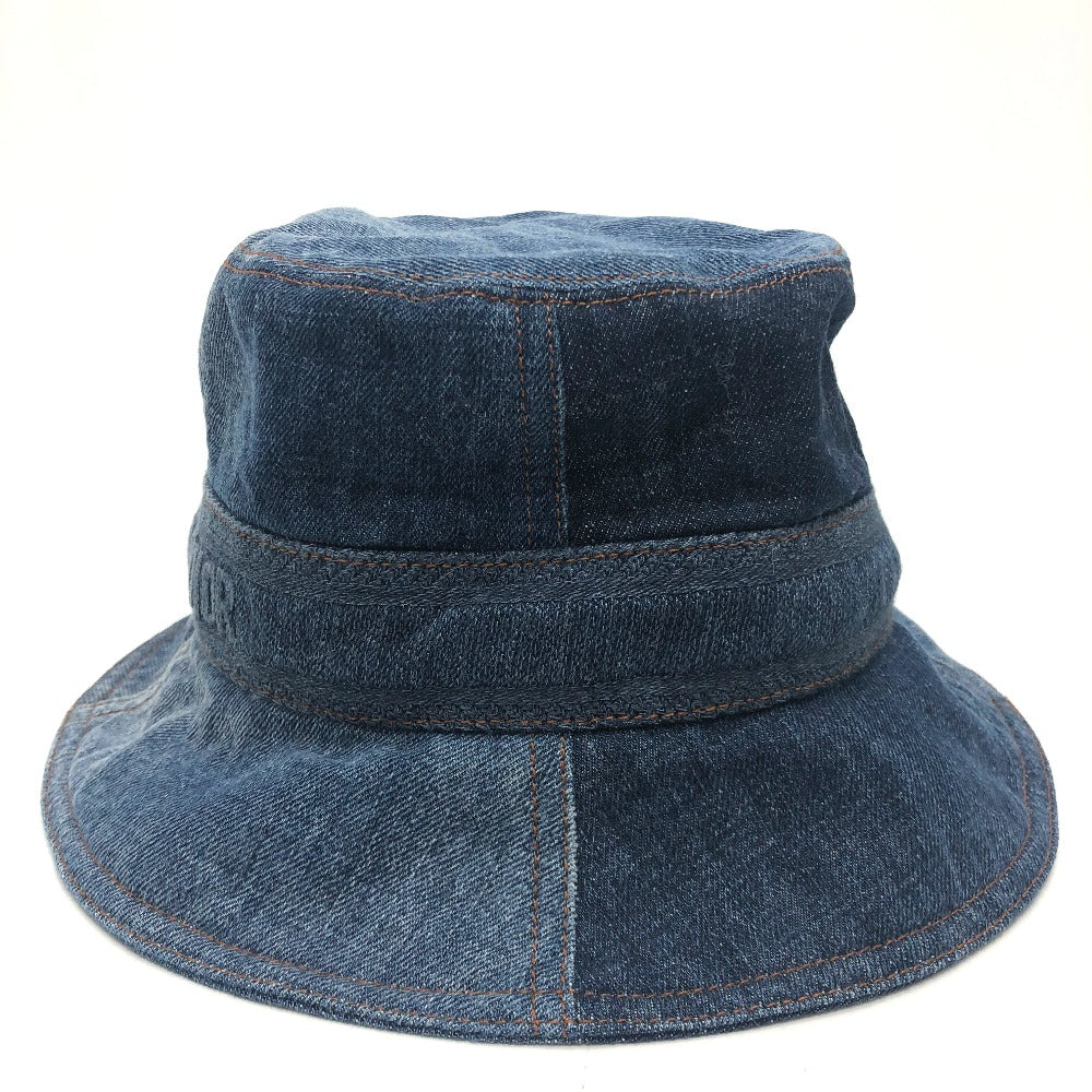 Dior 11DPD923A130 Logo Patchwork Bucket Hat, Denim, Women's, Blue