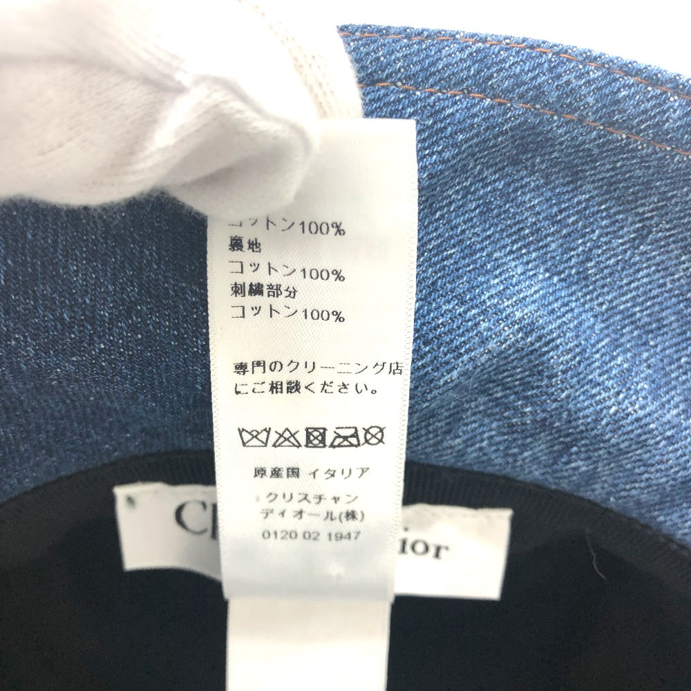 Dior 11DPD923A130 Logo Patchwork Bucket Hat, Denim, Women's, Blue