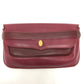 CARTIER Must Line Clutch Bag, Pouch, Leather, Women's, Wine Red