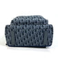 Dior Trotter Oblique Backpack, Canvas/Leather, Men's, Navy
