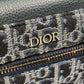 Dior Trotter Oblique Backpack, Canvas/Leather, Men's, Navy