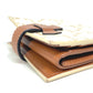 CELINE Macadam Triomphe Wallet, Bifold PVC/Leather, Women's, White/Brown