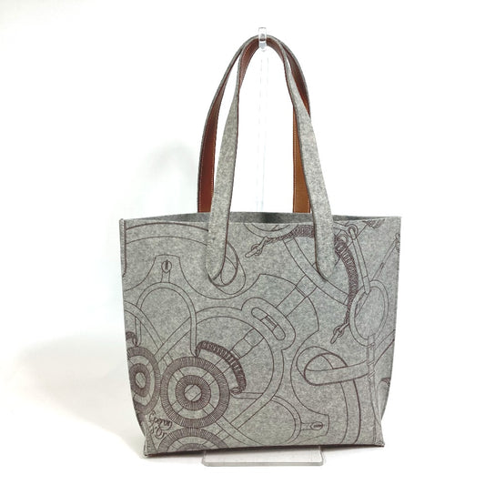 HERMES ショルダーバッグ 肩掛け トートバッグ カバン カリミMM トートバッグ フェルト レディース グレー