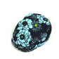 PRADA Floral Print Hat, Newsboy Cap, Nylon, Women's, Blue/Black