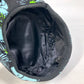 PRADA Floral Print Hat, Newsboy Cap, Nylon, Women's, Blue/Black