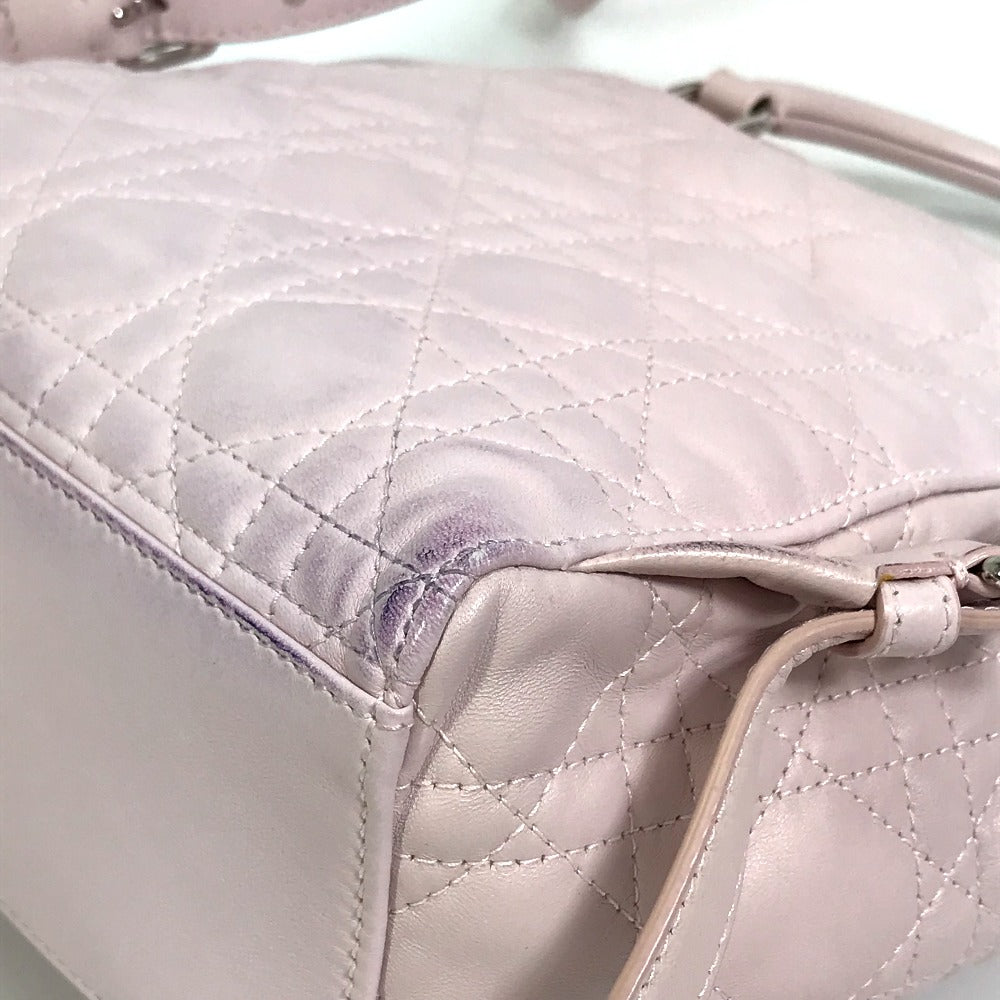 Christian Dior Cannage Stardust Small Backpack, Ginza Exclusive, Women's Leather Backpack in Soft Pink