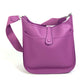 HERMES H logo punched Evelyn II GM crossbody shoulder bag, Epson, women's, cyclamen, purple