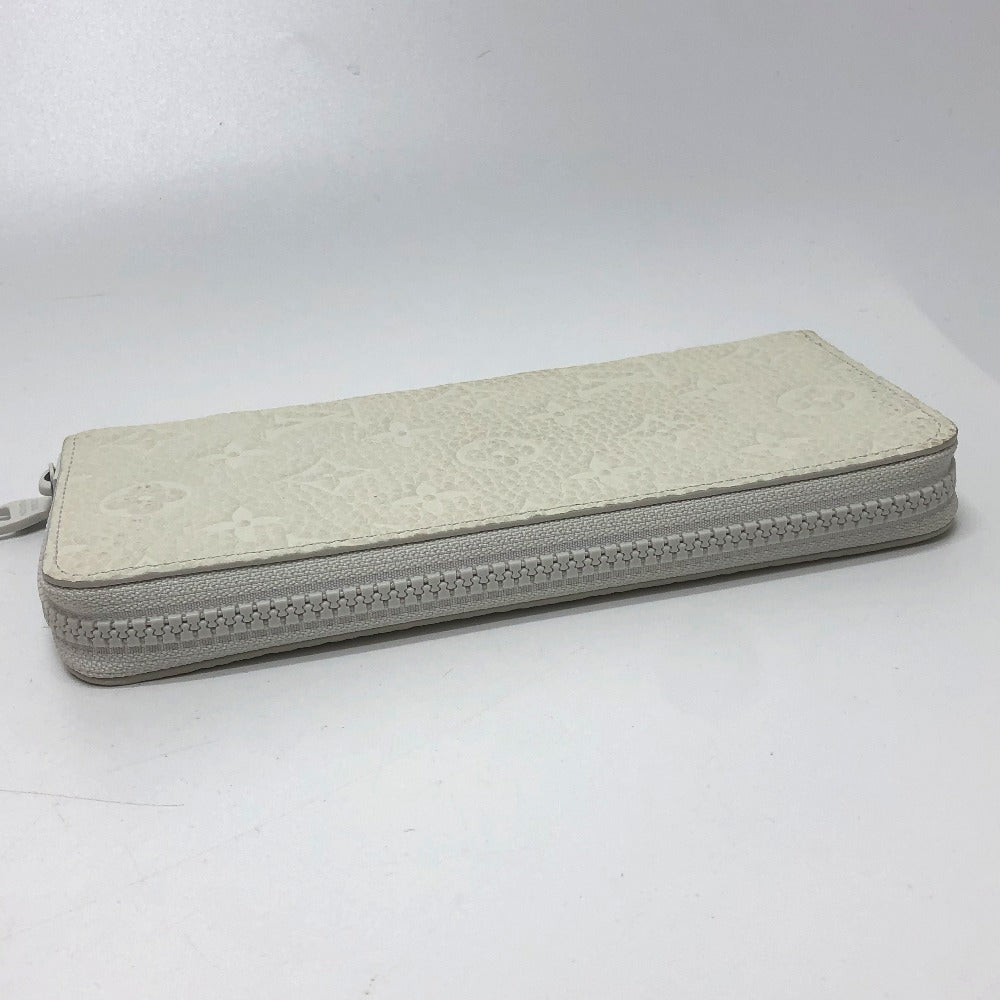LOUIS VUITTON M80337 Zippy Wallet Vertical Wallet LV Friend Long Wallet Taurillon Clemence Leather Men's White